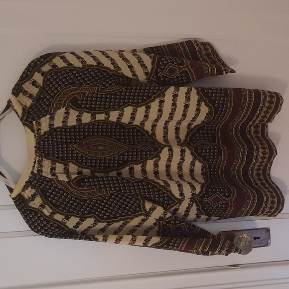 Silk scarf-print blouse - Picture 5 of 5